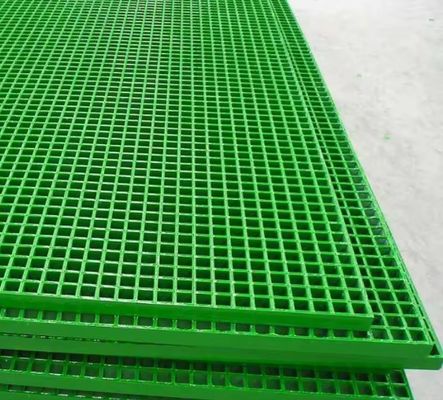 GRP FRP Grating Walkway Pigeon Floor Fiberglass Plastic Grid Fiberglass Mesh Grating 38X38X38