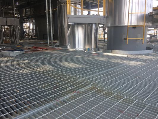 Square Grid Aluminum Steel Grating with Machine Forge Welding for Platform Walkway