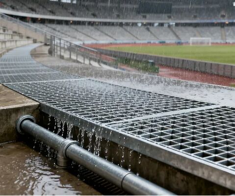 Schwerlastverzinkte Stahlgitter mit 15/20/30 mm Lagerstange für Gehwegsplattformen
