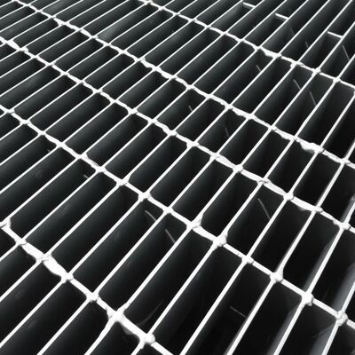 Heavy-Duty Plug-in Steel Grating with Hot-Dip Galvanized Surface for Industrial and Commercial Use