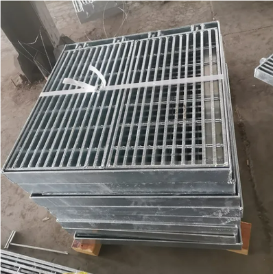 Galvanized Stainless Steel Grating with Customizable Sizes and Slip-Resistant Surface for Industrial Use