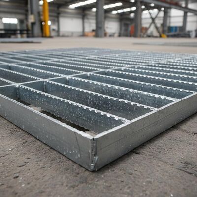 Schwerlast verzinkter Stahl gezahnter rutschfester Stahlstegrost für Boden- und Kanabdeckung