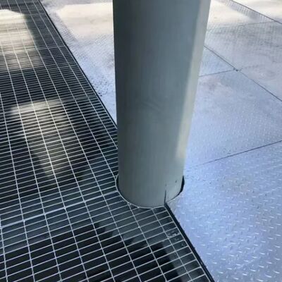 25x5 feuerverzinkte Stahlgitter-Rinneneinlaufrost mit ISO SGS-Zertifikat