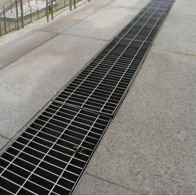 Hot-Dip Galvanized Steel Grating - High Strength Slip-Resistant Bar Grating for Industrial Flooring
