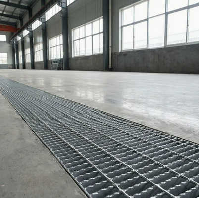 Australian Standard Hot Dipped Galvanized Steel Grating for Stair Treads and Industrial Walkways