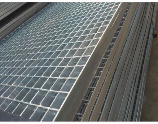 Heavy Duty Galvanized Steel Welded Serrated Anti-slip Trench Cover Floor Bar Grating